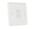 Wall Switch 1x ON-OFF Flush Mount 10A 250V White